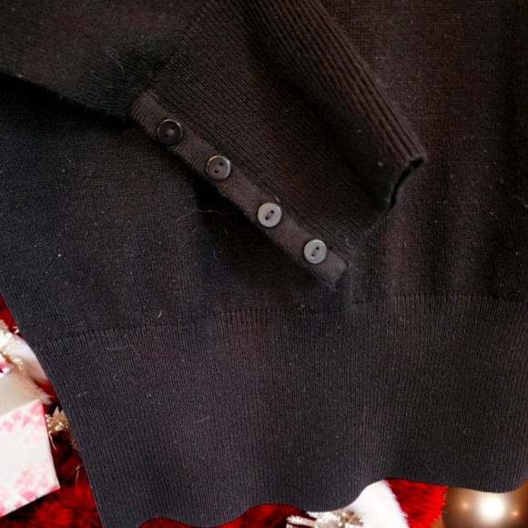 🔖Final Sale! JM Collection Womens Black Turtleneck Style Sweater - Picture 4 of 6